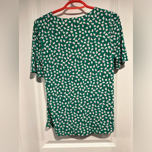 Kim & Co. Brazil Knit Short Sleeve Ruched Front Top - Picture 4 of 8